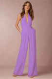 Fongt Spring Casual Jumpsuit Ebay Sexy Sleeveless Hanging Neck