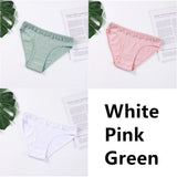 Cotton Panties Underwear Solid Women Sexy Lace Underpants Soft Briefs Set Female Intimates Plus Size Lingerie Panty