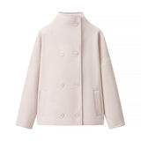 Fongt Women's Clothing Explosion Fashion Casual Collar Beads And Short Jacket Jacket
