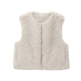 Fongt New Women's Clothing Fashion Temperament Artificial Fur Effect Vest