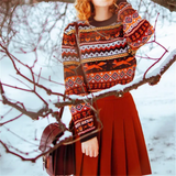 Fox Embroidered Christmas