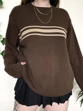vintage oversized sweater with three