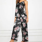 Faux Silk Sleepwear Satin Pajamas
