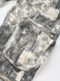 Women's Jeans High Waist Multi Pocket Loose Streetwear Camouflage Denim Cargo Pants Summer 2023 New-Outfit