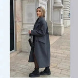 Fongt Women's Clothing Explosion In The Long Wind Coat Coat New Design Fashion
