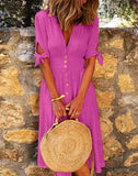 Fongt Long Skirt Ebay Short-Sleeved Belt A Skirt Korean Version Of Multi-Grain Buckle Multi-Color Multi-Code