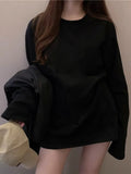 Fongt T-Shirt Women Fall 2023 New Loose Underbottom Long Sleeve Student Versatile Top Women's