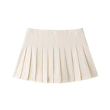 Fongt Multi-Colored Leisure Short-Scarry High-Waist Wide-Folded Skirt 2025 Winter New A67785