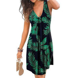 V-neck Sleeveless Loose A-Line