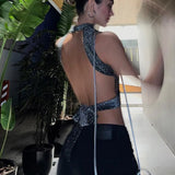 Fongt 2023 Hot Style Fashion Sexy Hot Girl Bare Back Strap Top Bare Shoulder Slim Vest