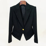 Fongt Quality 2025 Star Fashion A Buckle Lion Buckle Clasp Velvet Blazer Jacket
