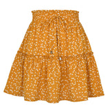 High Waist Vacation Fashion Printed Small Floral Short