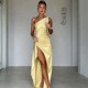 Fongt Summer Design Sensual Stylish Stylish Slanted Forked Swear Dress