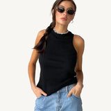 Fongt Summer New Slim Short Sexy Slim Vest-Outfit