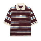 Fongt Striped Short-Sleeved T-Shirt + Low-Rise 100-Fold Skirt 2025 Spring New D79551