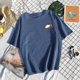 100% Cotton T Shirt Women Printed Short Sleeve Elastic O-Neck Soft Tees Summer Fashion Soft Plus Size New