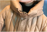 Winter Women's Jackets Long Parka With a Belt Female Puffer Jacket Hooded Parka Warm Casual