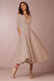Fongt And Summer 2023 New Sexy Deep V Mid-Sleeve Dress Ebay Long-Term