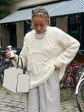 Abstract Design Sweater-Outfit
