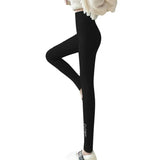 Winter Thick Warm Leggings Candy Color Stretch Fall Fleece Soft Fleece Lined Thermal Pants Fitness Sport