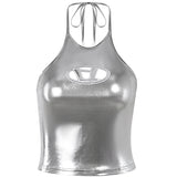 Fongt Knitted Hollow Hanging Waistcoat Summer New Women's Fashion Hottie Casual