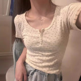 Fongt Floral Short Sleeve Short Jacket Women's Summer 2024 New Slim Design Sense Versatile Slim Thin