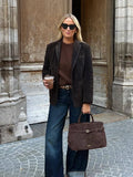 Fongt Autumn Fashion New Single-Dbutton Suit Jacket Women's B69126