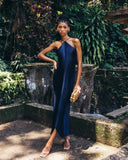 Fashion Tuxedo After Hanging Neck Dress