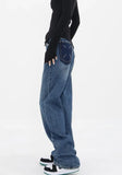 Pocket Straight Leg Denim