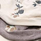 Women Sweaters And Pullovers O-Neck Long-Sleeved Short Flower Embroidery Loose Short Lady Elegant Pulls Outwear Coat
