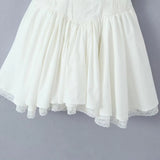Corset Lace Flare Mini Dress-Outfit