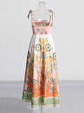Fashion Casual Dress Women's 2025 Spring Women's New Beach Dress High-End Feeling With Long Sling