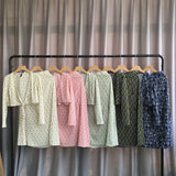 Small Broken Flower Long Sleeves + Half Skirt-Outfit