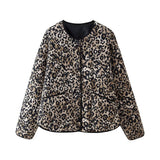 New Autumn / Winter 2024 Women's Jacket Animal Print Cotton Jacket W028 5761-Outfit