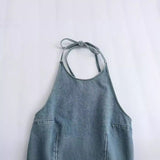 New Spring Style Neckless Sleeveless Halter Top 1208892002-Outfit