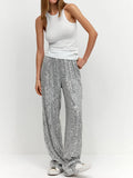 Trousers Trendy American Shimmer Sequins