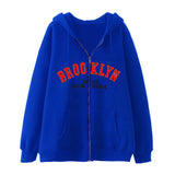 Style Lazy Cardigan Hoodie 2024 Spring And Autumn Oversize Zipper Jacket Couple Style-Outfit