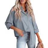 Women's Spring And Summer New Lapel Open-Button Leopard Print Jacquard Shirt Temperament Commuter Long-Sleeved Shirt-Outfit