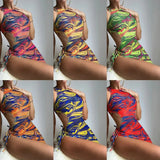 2022 New Three-Piece Set Of Hollow Strap Draw Three-Piece Set Swimsuit