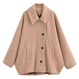 And Winter New Wool Blended Short Coat Coat 8353724-Outfit