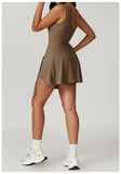 Tank Wrap Skort Tennis Dress-Outfit