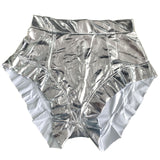 Sexy Pleated Ruffled Glossy Nightclub Uniforms