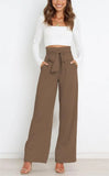 Dress Casual Fashion Wide Leg Bow