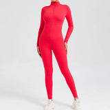 Fongt Long Sleeve Yoga Suit High Intensity Fitness Exercise Tiset 10041-Outfit