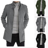Fongt New Hair, The Man's Coat, The Long Zipper Coat In The Long-Winded Coat And The Two Open Shirts