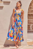 Fongt High-End 2025 Spring And Summer Women's New Sexy Print Slinged Dopamine Wearing Dress Women