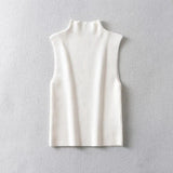New Spring Style Simple And Slim Rib Knitted Blouse-Outfit