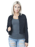 Spring New Small Sweet Wind Jacket Female Short Money Slim Retro Temperament Short Denim Coat-Outfit