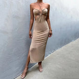Out Backless Corset Midi