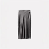 Fongt Women's Clothing INS Explosive Silk And Hymn Multi-Colored Half-Body Dress